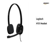 Logitech H151 Wired On Ear Headphones With Mic (Black)