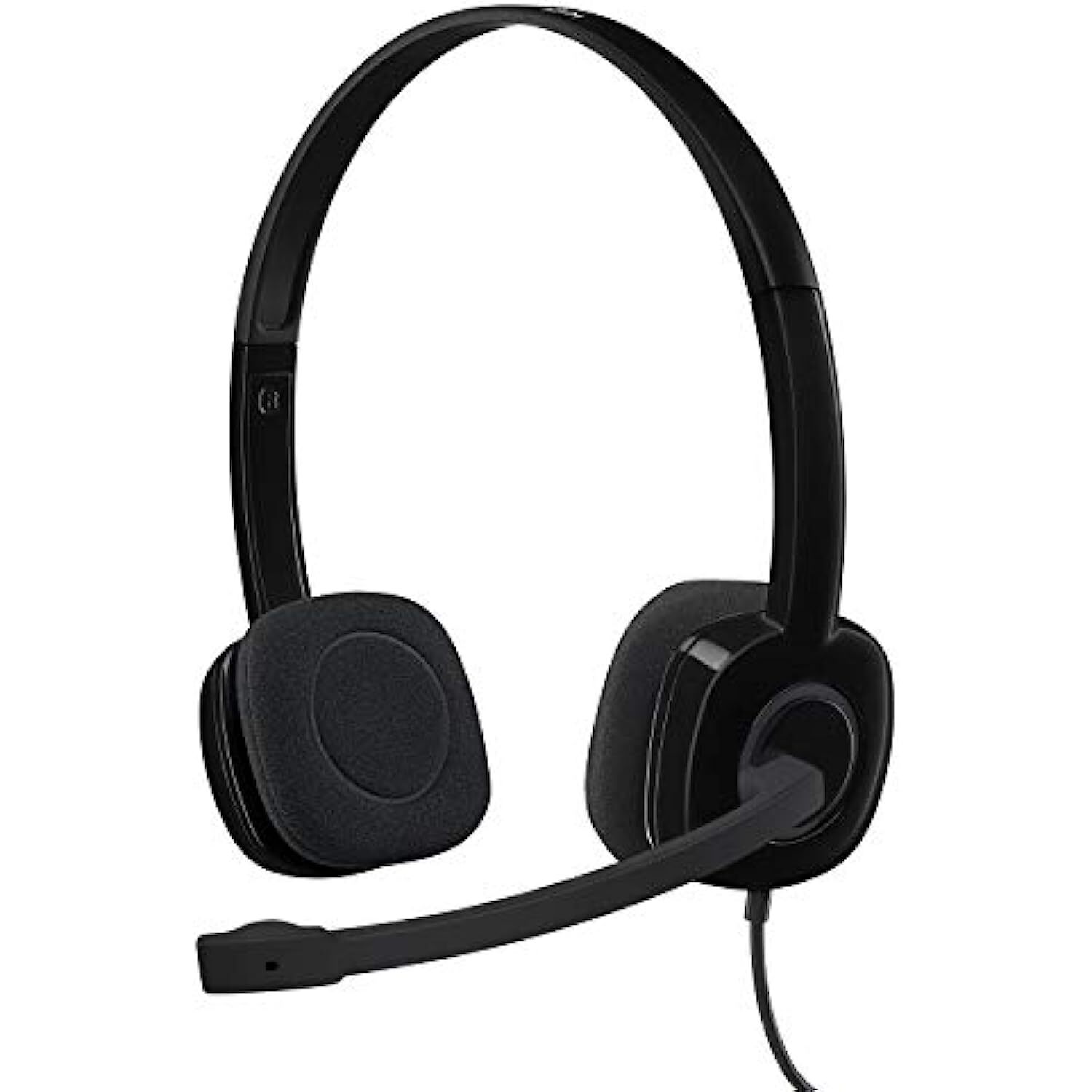 Logitech H151 Wired On Ear Headphones With Mic (Black)