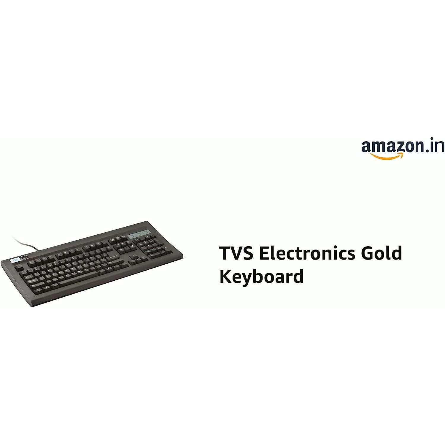 TVS ELECTRONICS USB Gold Keyboard (Black)