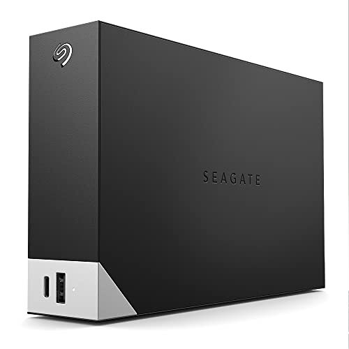 Seagate One Touch Hub 8TB Desktop External HDD USB-C & USB 3.0 Port, with 3 yr Data Recovery Services, for Computer PC Laptop Mac, 4 Months Adobe Photography Plan (STLC8000400), Black