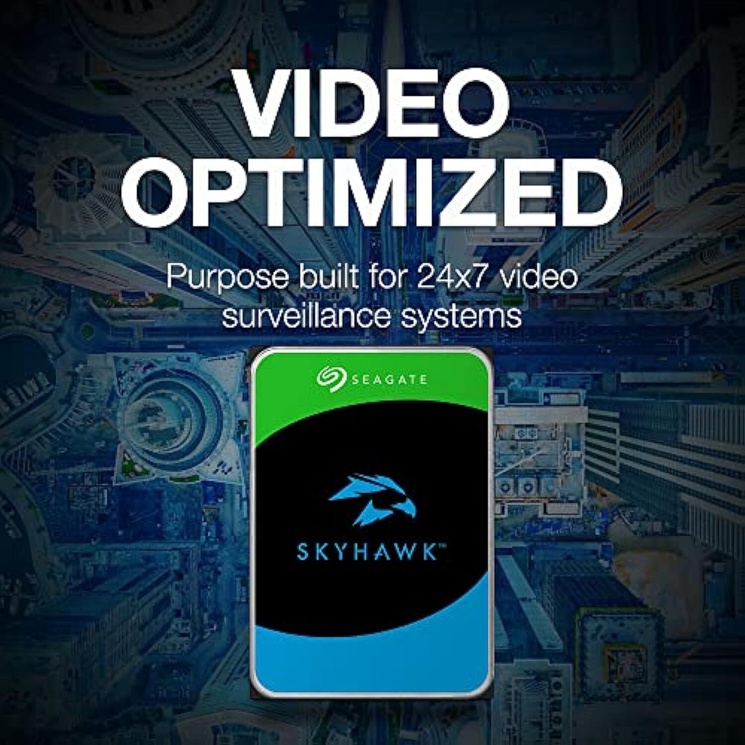 Seagate Skyhawk 6TB Surveillance Hard Drive - SATA 6Gb/s 256MB Cache 3.5-Inch Internal Drive - Frustration Free Packaging (ST6000VX001)