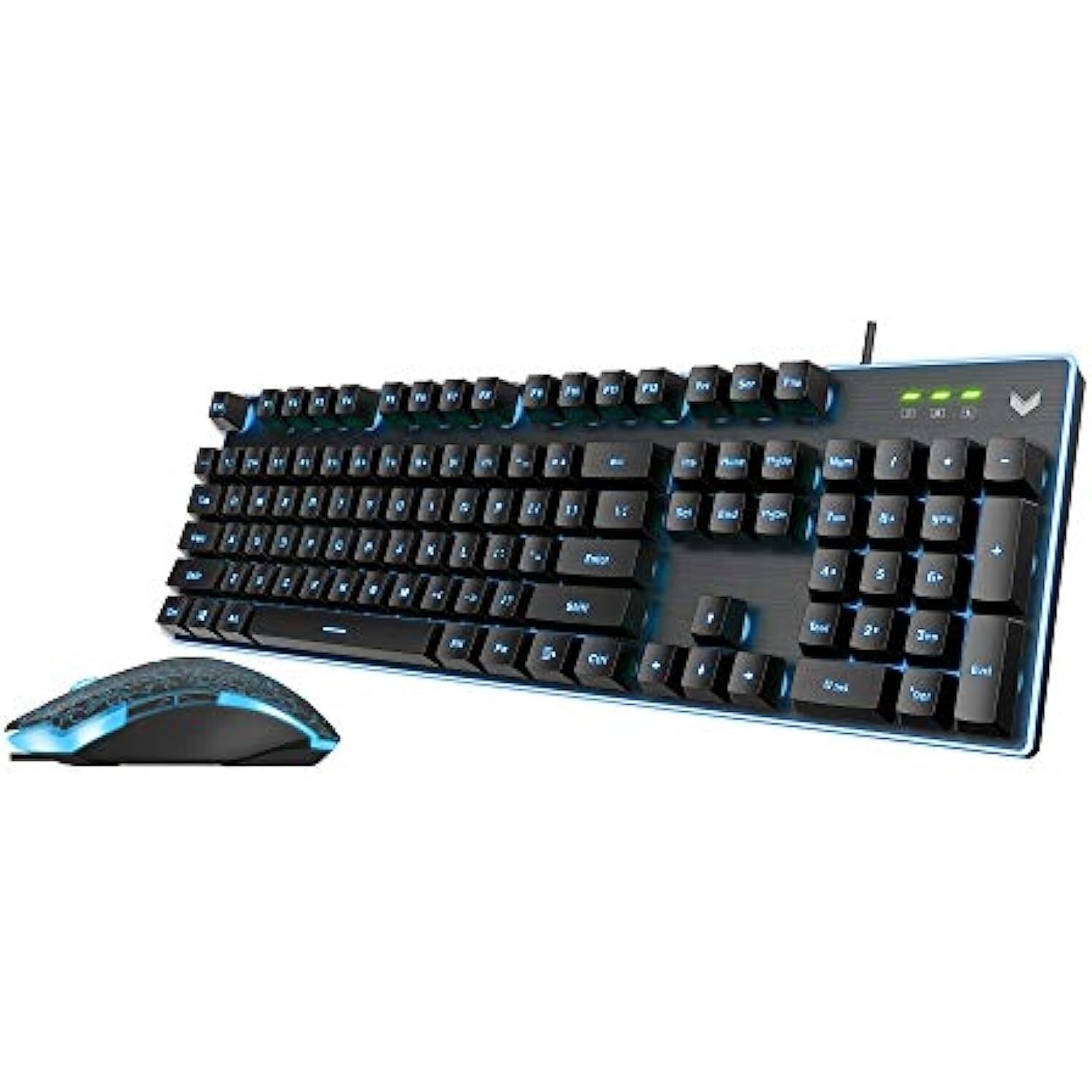 Rapoo V100S Gaming Keyboard & Mouse Combo with Adjustable Backlit, Optical Gaming Mouse with 6400 DPI