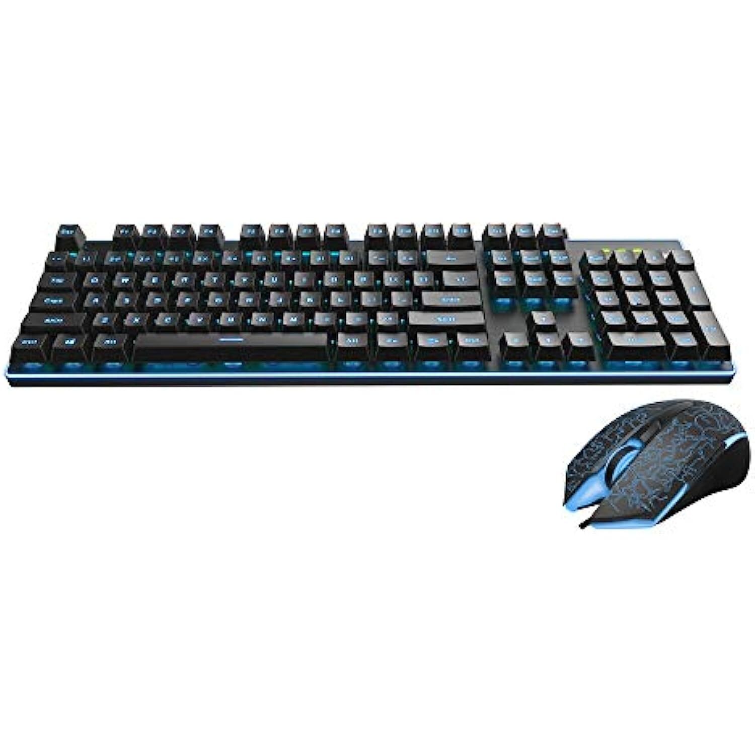 Rapoo V100S Gaming Keyboard & Mouse Combo with Adjustable Backlit, Optical Gaming Mouse with 6400 DPI