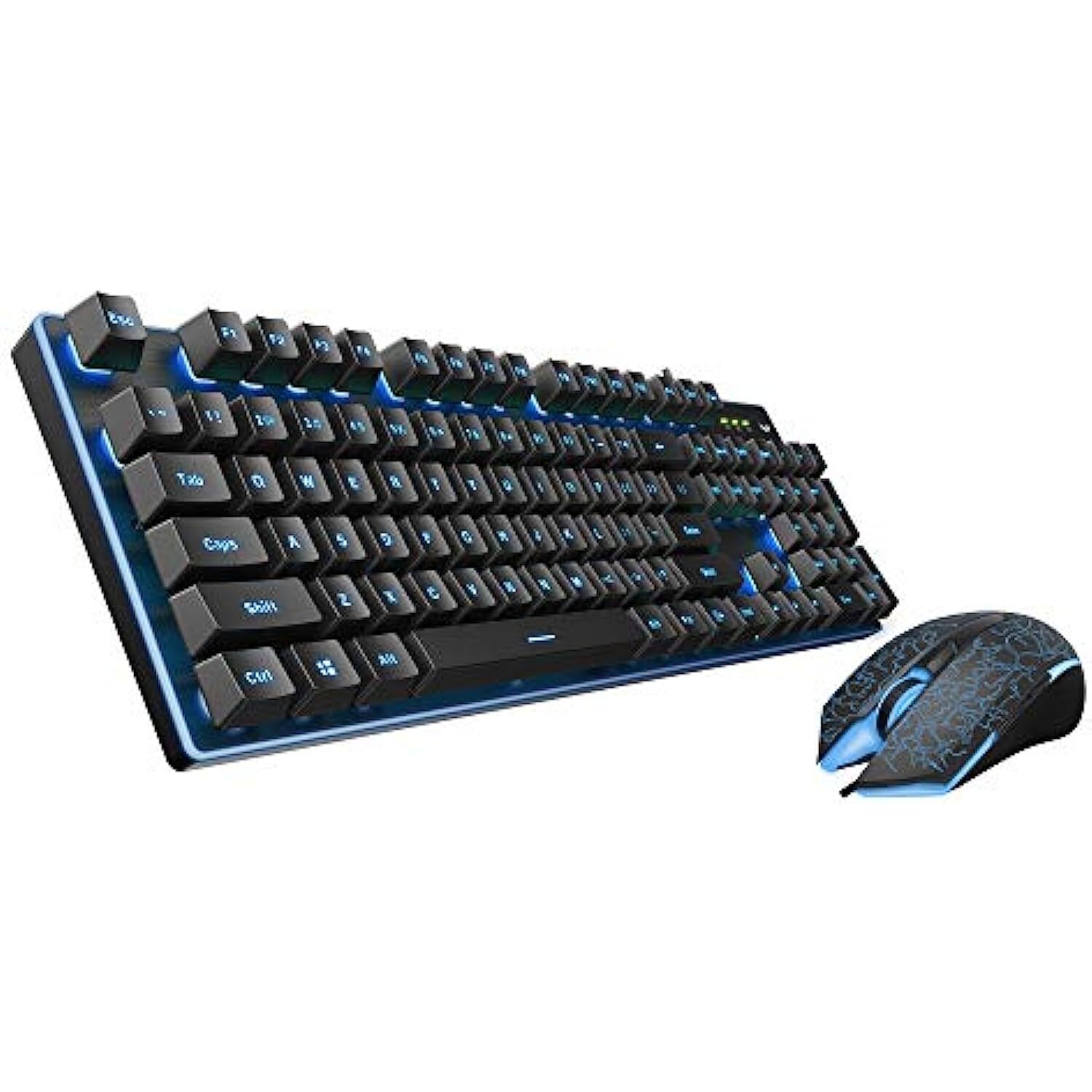 Rapoo V100S Gaming Keyboard & Mouse Combo with Adjustable Backlit, Optical Gaming Mouse with 6400 DPI