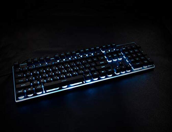 Rapoo V100S Gaming Keyboard & Mouse Combo with Adjustable Backlit, Optical Gaming Mouse with 6400 DPI