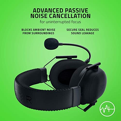 Razer BlackShark V2 Pro Wireless Gaming On Ear Headset - Black | THX 7.1 Spatial Surround Sound - 50mm Drivers - Detachable Mic - for PC, PS5, PS4, Switch - RZ04-03220100-R3M1