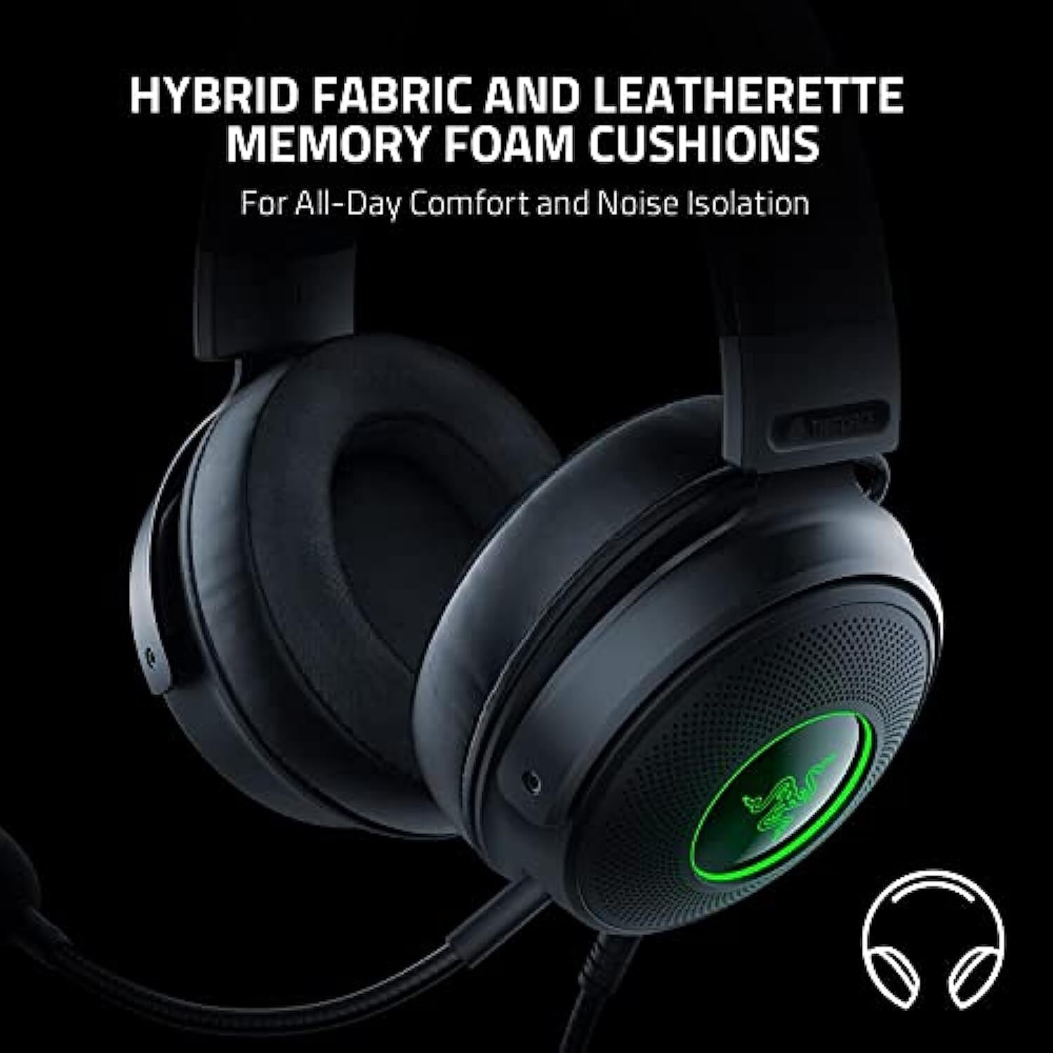 Razer Kraken V3 - Wired USB Gaming Headset - RZ04-03770200-R3M1