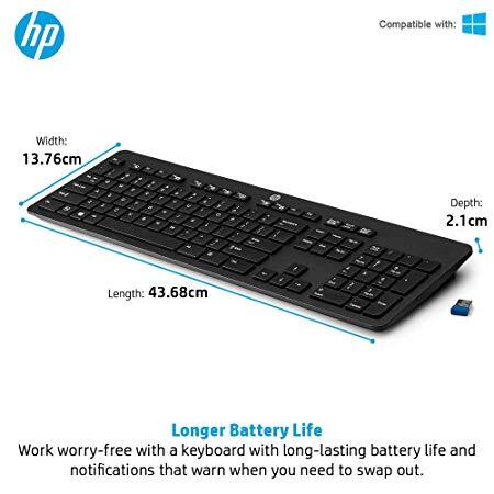 HP Pavilion 600 Wireless Keyboard and Mouse Combo (Black)-M000000000135 www.mysocially.com