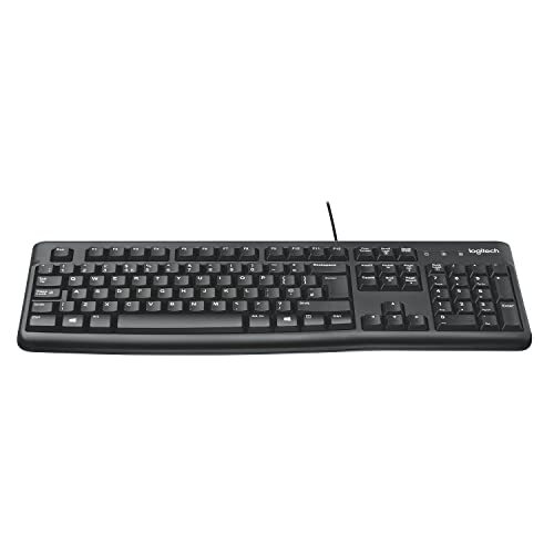 Logitech Plug and Play USB Keyboard K120, Black