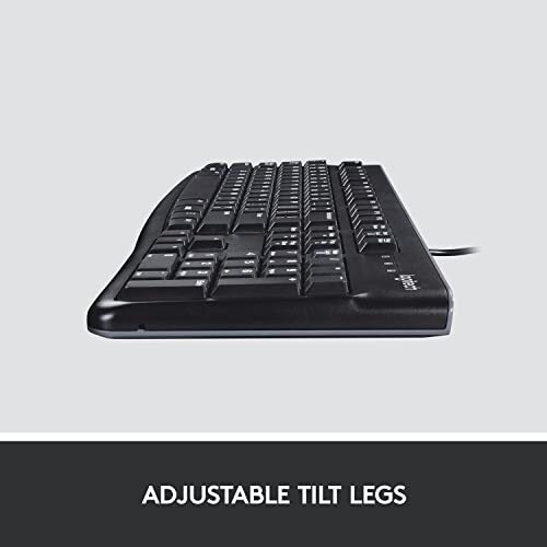 Logitech Plug and Play USB Keyboard K120, Black