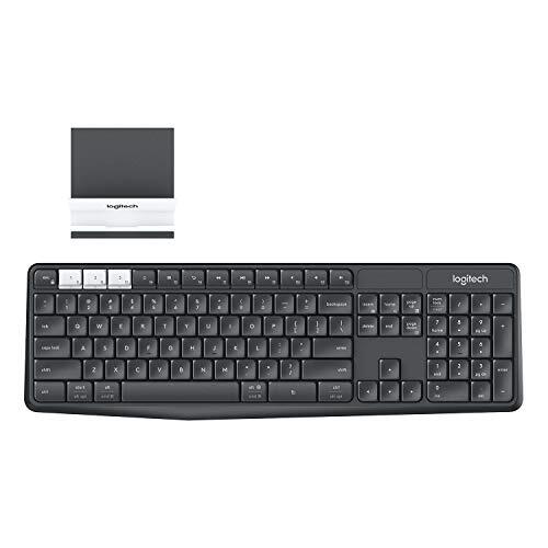 Logitech K375s Wireless Multi Device Keyboard (Black/ Charcoal)