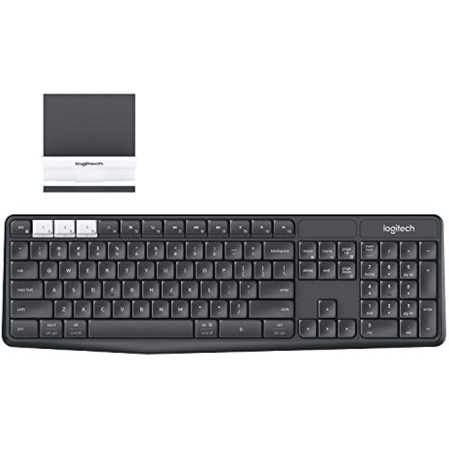 Logitech K375s Wireless Multi Device Keyboard (Black/ Charcoal)