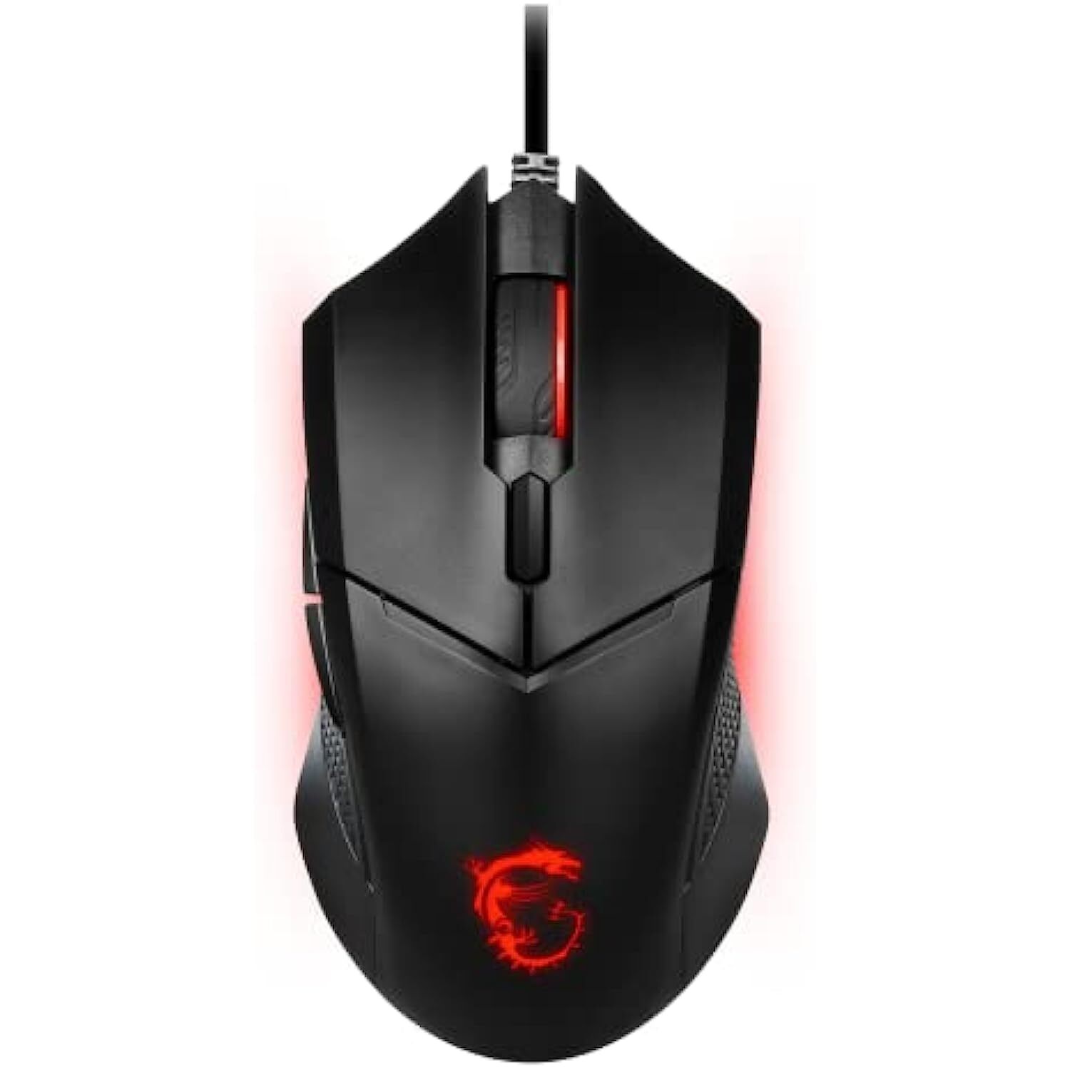 MSI Clutch GM08 Wired Gaming Mouse - PixArt PAW 3519 Optical Sensor, Up to 4200 DPI, Adjustable Weight Systems, Interchangeable DPI Settings, Gaming Switches, for PC and Laptop