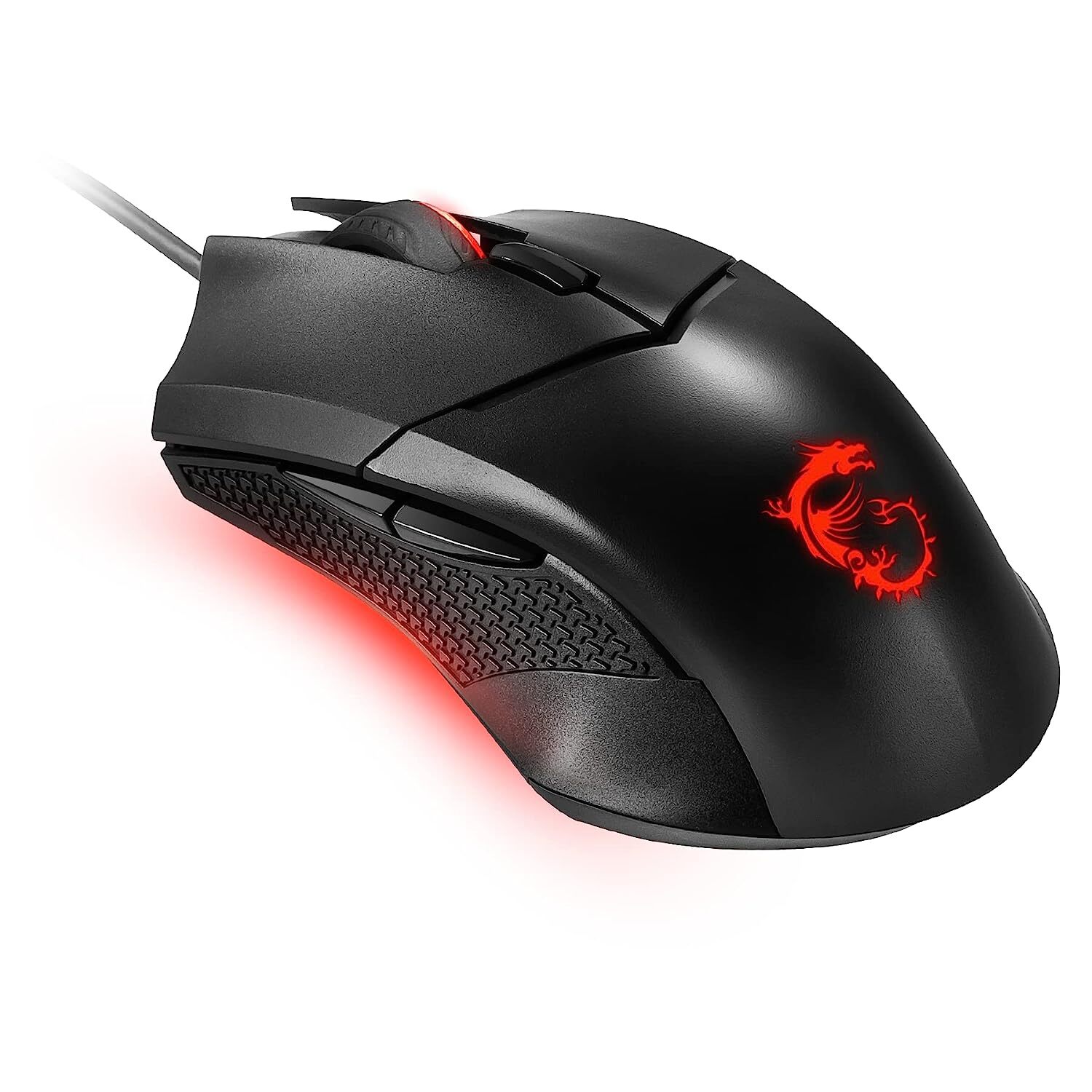 MSI Clutch GM08 Wired Gaming Mouse - PixArt PAW 3519 Optical Sensor, Up to 4200 DPI, Adjustable Weight Systems, Interchangeable DPI Settings, Gaming Switches, for PC and Laptop