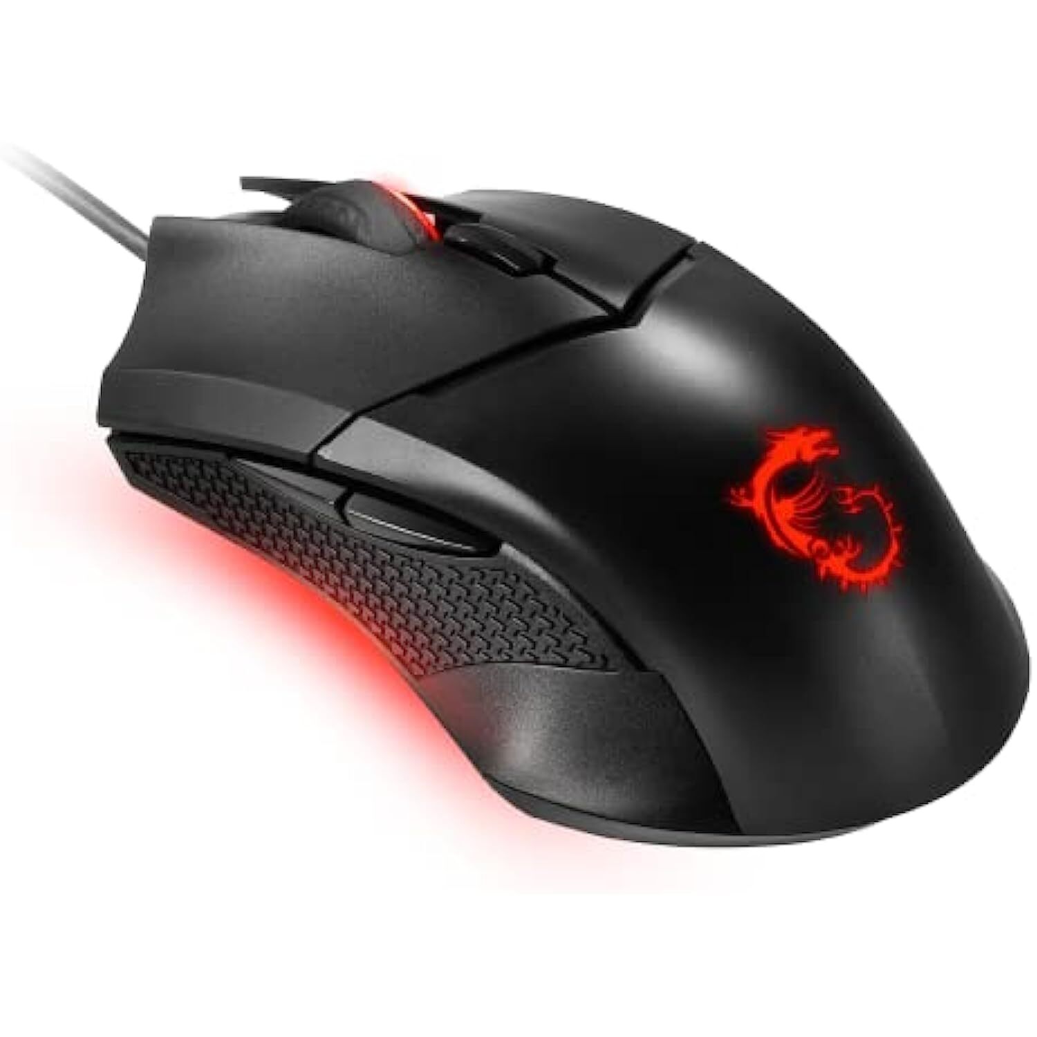 MSI Clutch GM08 Wired Gaming Mouse - PixArt PAW 3519 Optical Sensor, Up to 4200 DPI, Adjustable Weight Systems, Interchangeable DPI Settings, Gaming Switches, for PC and Laptop