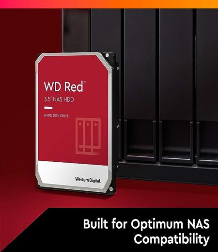 Western Digital WD Red 4TB NAS Internal Hard Drive - 5400 RPM Class, SATA 6 Gb/s, 256 MB Cache, 3.5"