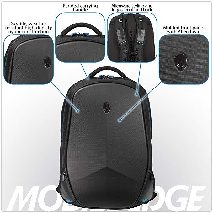 DELL AWV17BP-2.0 Backpack for 17-inch Alienware (Black)-M000000000141 www.mysocially.com