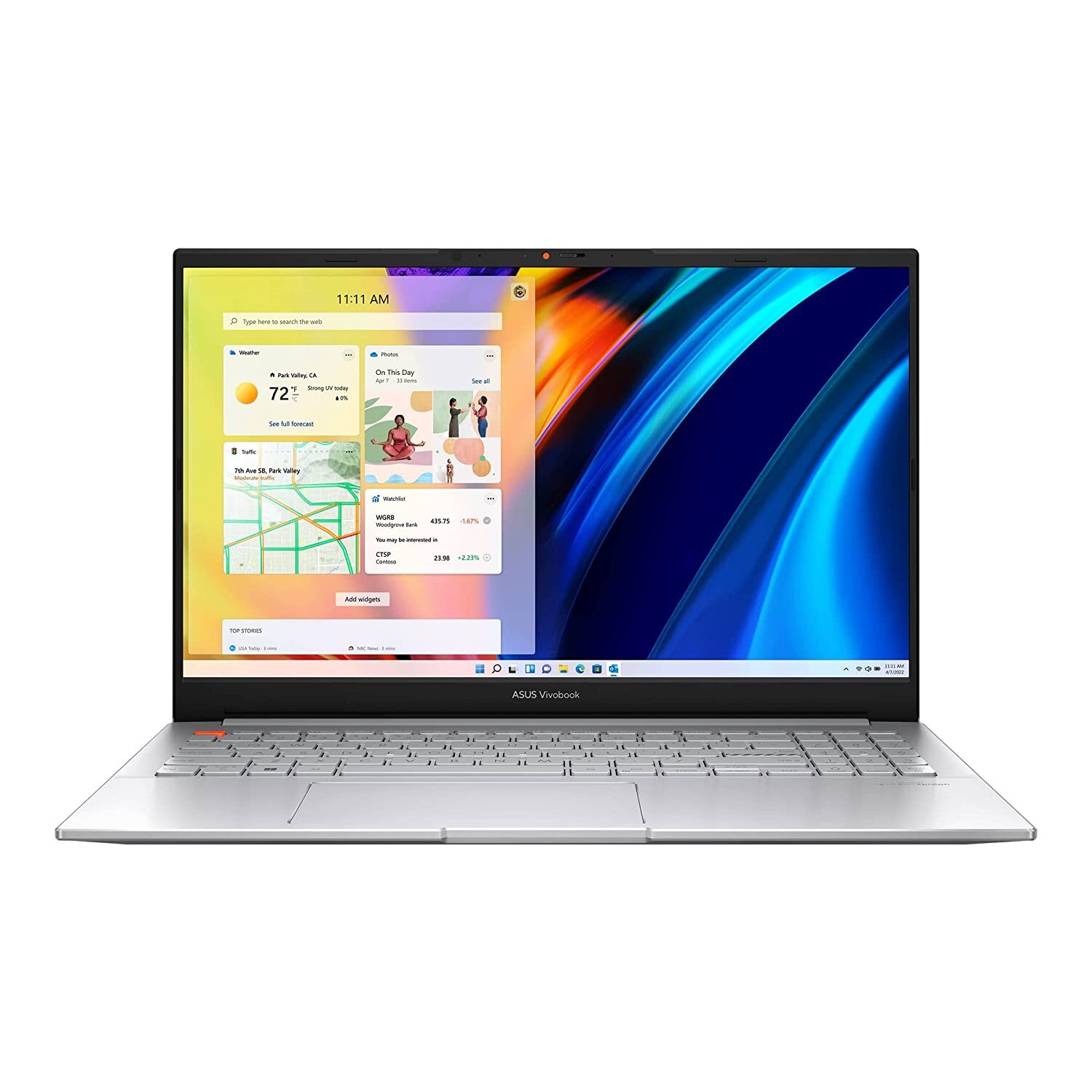 ASUS Vivobook Pro 15 Intel® Core™ i9-11900H/NVIDIA® RTX™ 3050/4GB GDDR6/16GB DDR4/512GB PCIe® 3.0 SSD/15.6-inch FHD (1920 x 1080) 16:9/144Hz /Cool Silver/Fingerprint/Backlit KB/Win 11 Home/MS Office