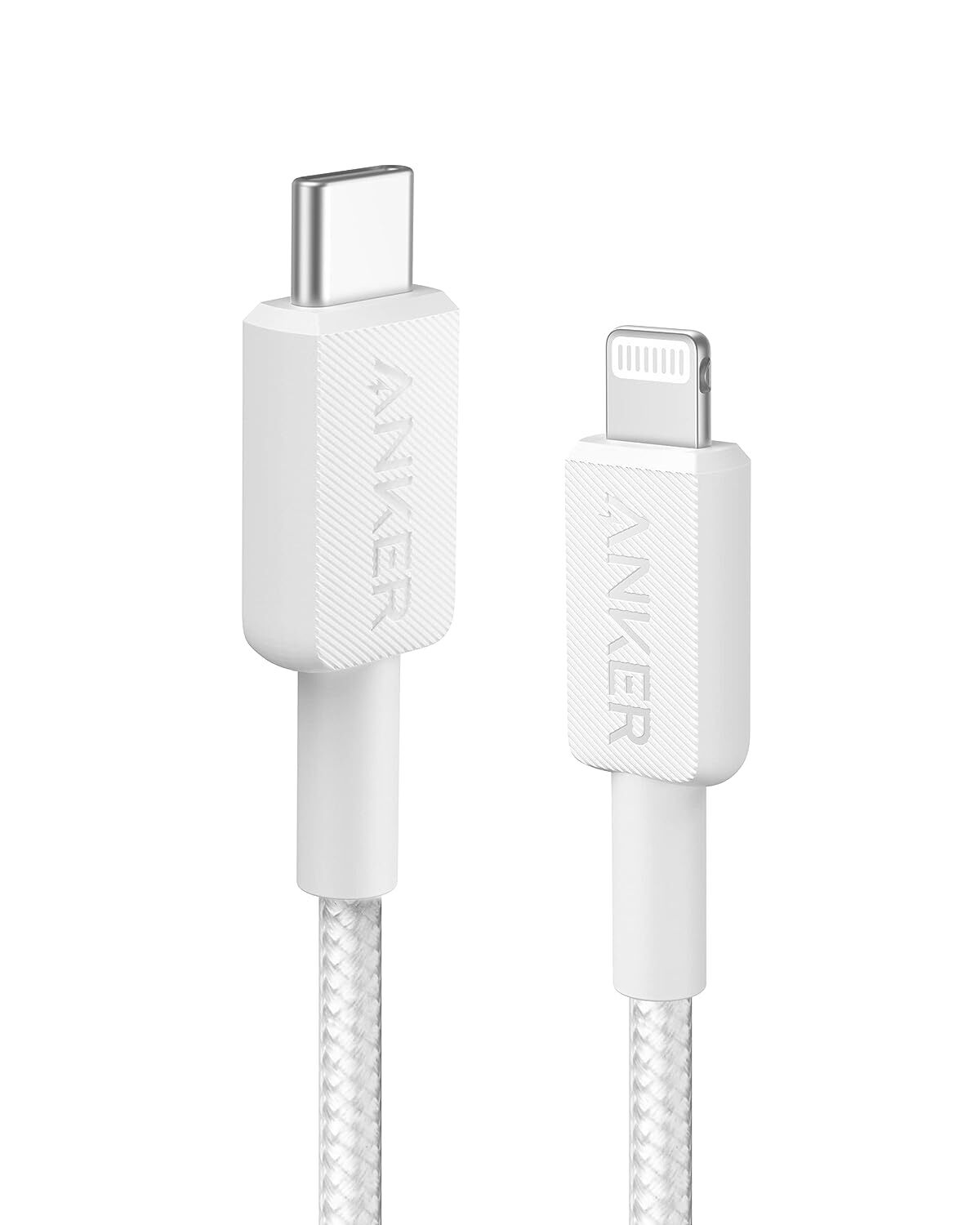 Anker Cable 322 USB-C to Lightning (6 ft. Braided) White-A81B6H21-M00000001504