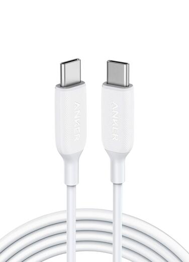 Anker Cable 310 USB-C to USB-C (6 ft. PVC) White-A81E2021