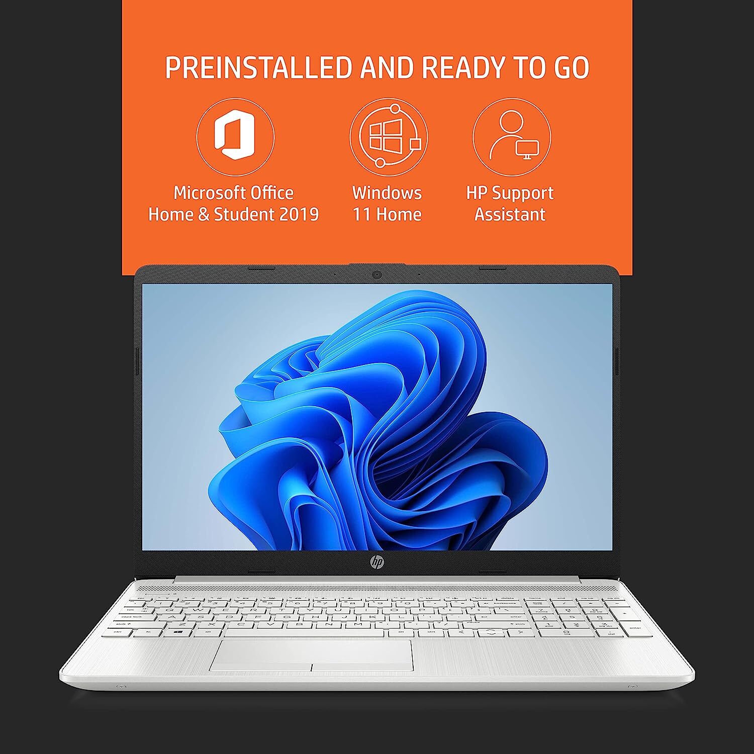 HP 15- AMD Ryzen 3-3250U 15.6 inches 39.6 cm FHD, Micro-Edge, Thin & Light Laptop (8 GB RAM/1TB HDD + 256GB SSD/ AMD Radeon Graphics/ Win11/MS Office/1.74 kg 15s-gr0012AU) Windows 11 Home