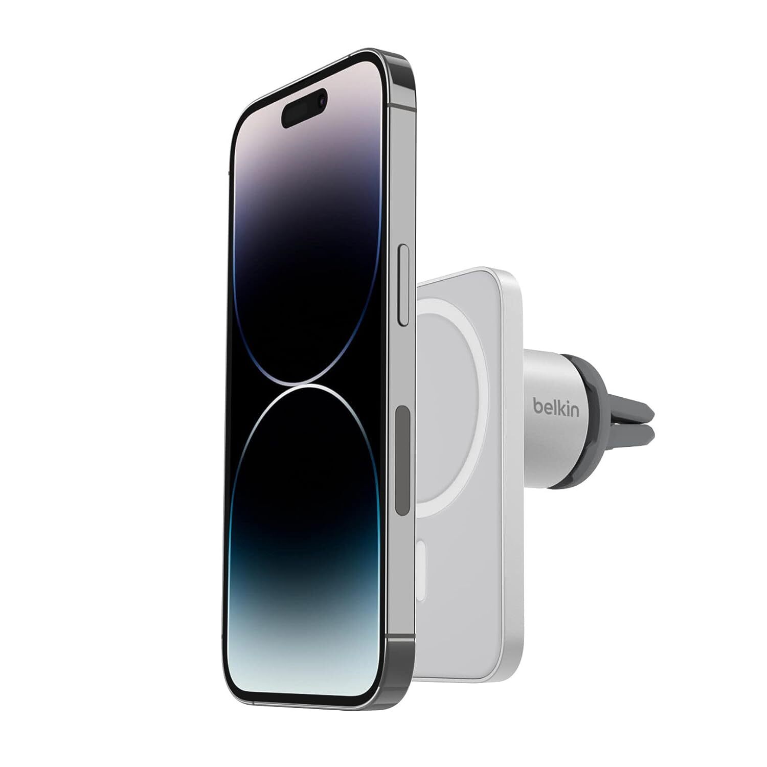 Belkin Magsafe Car Vent Mount Pro for iPhone 13, 13 Pro, 13 Pro Max, 13 Mini, iPhone 12, 12 Pro, 12 Pro Max, 12 Mini (Keeps All iPhone 13/12 Models Magnetically Mounted While You Drive)