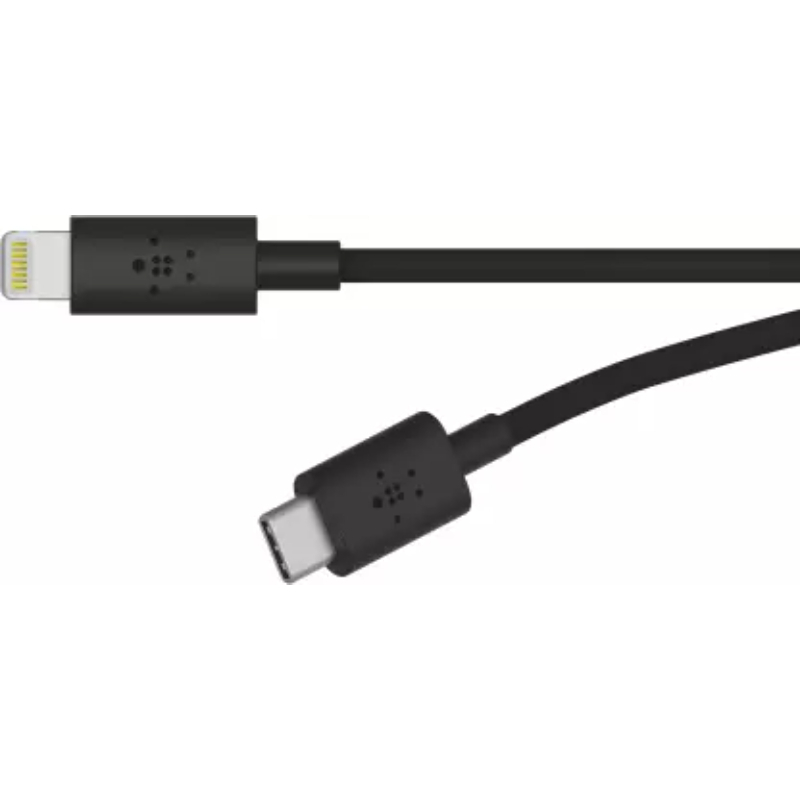 Belkin F8J239DS03-BLK BOOST↑CHARGE USB-C Cable with Lightning Connector - Black-M00000001619