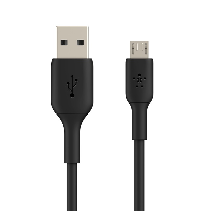 Belkin USB-A to Micro-USB Cable (1m / 3.3ft, White) 3.3-foot (1 meter) cable - Black-M00000001630