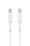 Belkin USB C to USB-C Fast Charging Type C Cable for Laptop, 60W PD, 6.6 feet (2 meter), USB-IF Certified - White