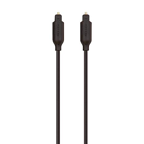 Belkin F3Y093BT2M - Television Digital Optical Audio Cable, Black