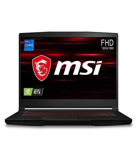 MSI Gaming GF63 Thin, Intel Core i7-11800H, 40CM FHD 144Hz Gaming Laptop (8GB/512GB NVMe SSD/Windows 10 Home/Nvidia GTX1650 4GB GDDR6/ Black/1.86Kg), 11SC-852IN