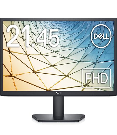 Dell-SE2222H (55.88 cm) FHD Monitor 1920 X 1080 at 60Hz, VA Panel, Anti-glare 3H hardness, Brightness 250 cd/m², Tilt Adjustment, 16.7m colours, LED Backlight HDMI (HDCP 1.4), VGA, 3 Year Warranty