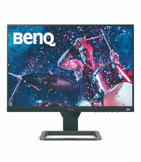 BenQ EW2480 24 inch(60cm) Premium HDR IPS Full HD 3-Side Bezel-Less Monitor- Eye Care, Anti-Glare, Brightness Intelligence,Low Blue Light, Speakers,AMD Freesync,HDMIx3,VESA Wall Mountable,75Hz(Black)