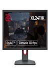 BenQ ZOWIE XL2411K 24"(61cm)Premium Esports Grade TN Panel Monitor with Height Adjustment-Full HD,144Hz, 1ms,320nits,DyAc,Black eQualizer,Color Vibrance,XL Setting to Share,HDMI,DP,Matte Finish(Gray)