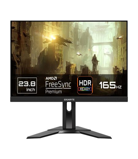 GIGABYTE G24F 2 23.8 Inch (60.452 Cm), 165Hz (180Hz Oc) Gaming Led Monitor with 1920 X 1080 Pixels SS IPS Display, 1Ms (Mprt) Response Time, 95% DCI-P3/125% sRGB, HDR Ready, Freesync Premium (Black)