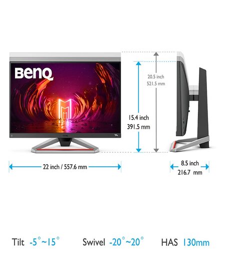 BenQ MOBIUZ EX2510S 24.5"(62cm) IPS Bezel-Less HDR Gaming Monitor with Height Adjust-Full HD,99% sRGB,165Hz,1ms MPRT, AMD FreeSync Premium,Black Equalizer,treVolo Speakers,HDMI,DP(Dark Grey)