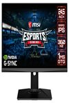 MSI Oculux NXG253R - 24.5 Inch 360 Hz Esports Gaming Monitor - FHD(1920x1080) Pixels, Rapid IPS, 1ms GTG, NVIDIA G-SYNC, HDR, ULMB, Mystic Light, Adjustable Stand, VESA, Display Port 1.4 & HDMI 2.0b