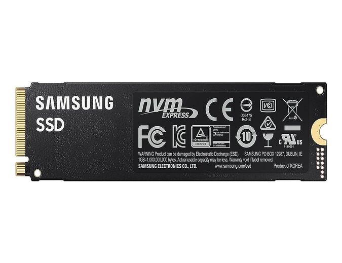 Samsung 980 PRO 1TB Up to 7,000 MB/s PCIe 4.0 NVMe M.2 (2280) Internal Solid State Drive (SSD) (MZ-V8P1T0)