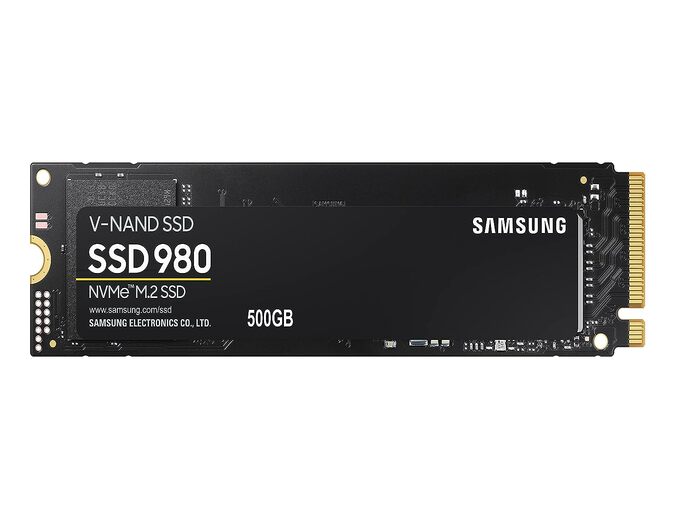 Samsung 980 500GB Up to 3,500 MB/s PCIe 3.0 NVMe M.2 (2280) Internal Solid State Drive (SSD) (MZ-V8V500)