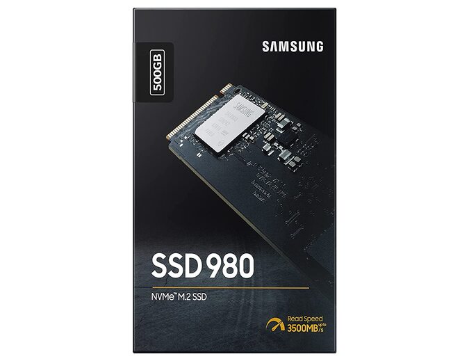 Samsung 980 500GB Up to 3,500 MB/s PCIe 3.0 NVMe M.2 (2280) Internal Solid State Drive (SSD) (MZ-V8V500)