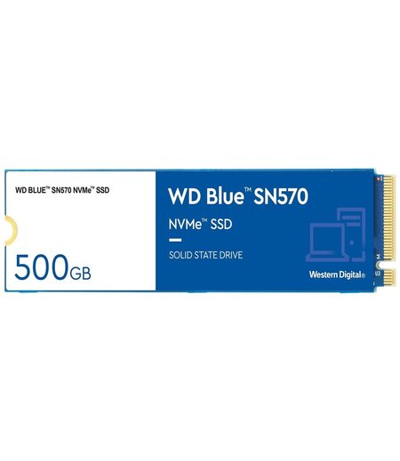 Western Digital WD Blue SN570 NVMe 500GB, Upto 3500MB/s, with Free 1 Month Adobe Creative Cloud Subscription, 5 Y Warranty, PCIe Gen 3 NVMe M.2 (2280), Internal Solid State Drive (SSD) (WDS500G3B0C)