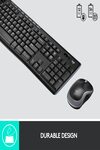 Logitech MK275 USB Wireless Keyboard and Mouse Set for Windows, 2.4 GHz Wireless, Compact Wireless Mouse, 8 Multimedia & Shortcut Keys, 2-Year Battery Life, PC/Laptop - Black