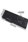 ZEBRONICS Zeb- K35 USB Wired Keyboard with Rupee Key,Spill-Proof and Slim Design (Black)