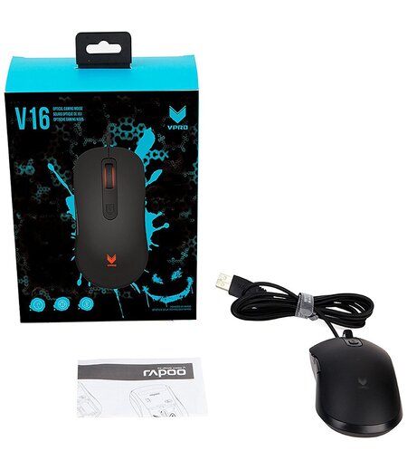 Rapoo V16 Gaming Optical Mouse (Black/Noir)