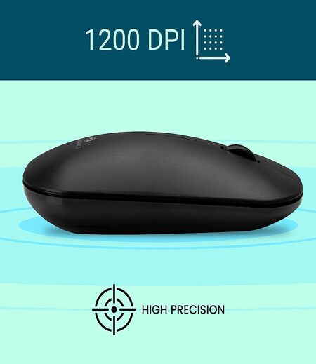 ZEBRONICS-Zeb Dazzle Wireless Optical Mouse with Nano Receiver (Black)