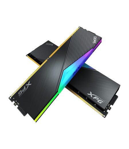 XPG Lancer DDR5 RGB 6000MHz 32GB (2x16GB) CL40-40-40 UDIMM 288-Pins Desktop SDRAM Memory RAM Kit with Black Heatsink (AX5U6000C4016G-DCLARBK)