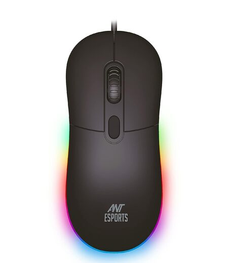 Ant Esports GM40 Wired Optical Gaming Mouse with RGB LED, Lightweight and Ergonomic Design, DPI Upto 2400, Compatible with Windows and Mac