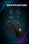 HP M100 USB Wired Gaming Optical Mouse with LED Backlight and Adjustable 1000/1600 DPI Settings, 3 Buttons and Press Life Up to 5 Million Clicks, 3 Years Warranty (3DR60PA, Black)