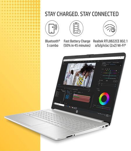 HP 15s-11th Gen Intel Core i3 15.6 Laptop (8GB RAM/512GB SSD, FHD, Micro-Edge, Anti-Glare Display UHD Graphics/Alexa/Windows 11/ Dual Speakers/Fast Charge/Win 11/Backlit/MS Office) 15s- fr2512TU