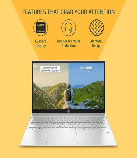 HP Pavilion 15 12Th Gen Intel Core I5 8Gb Sdram/512Gb Ssd 15.6 Inches Fhd,IPS,Micro-Edge Display/Intel Iris Xe Graphics/B&O/Windows 11 Home/Ms Office 2021/Fast Charge/1.75Kg, 15-Eg2009Tu, Silver